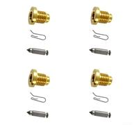 Kit de soupape à aiguille à flotteur pour série 301996 92-9697 396521 D-600F - Pièce de réparation de carburateur de construction métallique pour moteurs D F pour une installation facile (4 ensembles)