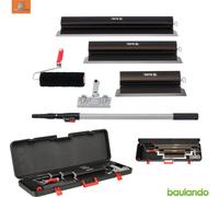 Kit de spatules de 250, 600 et 800 mm avec rouleau de lissage et manche télescopique