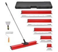 Kit de spatules - Spatule à enduire et spatule de lissage - Manche ergonomique - Pour lisser l'enduit - Pour murs et plafonds - Pour plaques de plâtre