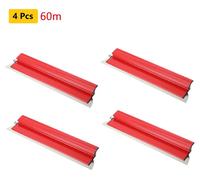 Kit de spatules - Spatule à surface / lame de lissage 60 cm - 4 pièces - Acier inoxydable - Pour murs intérieurs / cloisons sèches - Pour grandes surfaces - Ivoire