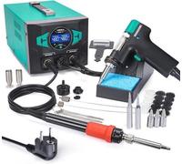 Kit de station de soudage de 110 W avec pompe à vide - Commutation automatique - Mode veille - 3 pulvérisateurs de soudure