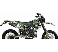 Kit de stickers carénage 22 pièces STAGE6 Vert Noir Rieju MRT 2009/2022