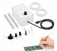 Kit De Stylo À Succion Sous Vide Électrique Pour La Manipulation(SMT) PCB | Pompe À Air Réglable (0-150 G / 0,33 Lb), Conception À Double Orifice, Alimentation USB 5 V, Inclut 4 Jeux D'embouts Et