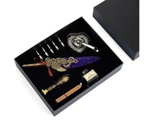 Kit De Stylo Rétro Quil Dip, Ensemble De Bâtons De Cire, Ensemble De Stylo Dip Antique, Cadeau Pour Calligraphie Gothique, Mots D'art, Écriture, Ensemble De Cadeau D'affaires