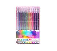 Kit de Stylos Gel Pailletés Stylo Gel Pailleté Marqueurs Gel Colorés pour Artistes Stylos Néon pour et Dessin A