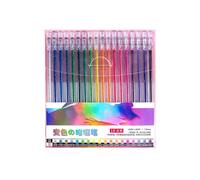 Kit de Stylos Gel Pailletés Stylo Gel Pailleté Marqueurs Gel Colorés pour Artistes Stylos Néon pour et Dessin B