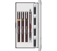 Kit de stylos techniques Rotring Isograph Junior - Ensemble de 3 stylos feutres fins : 0,20 mm, 0,30 mm et 0,50 mm