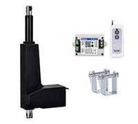 Kit De Support Contrôleur RF Actionneur Linéaire Course 400mm Télécommande WIFI DC12V 24V 40MM/S 8000N 1500N Moteur Robuste Stabilité Fiabilité(DC24V 24MMS 2500N,WIFI Controler)