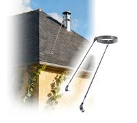 Kit De Support De Cheminée De Toit Allongé En Acier Inoxydable, Support De Toit For Fixer Le Tuyau De Poêle, Assurant La Stabilité De La Cheminée Contre Le Vent Et La Neige(8 7/16 inch(214mm) Dia)