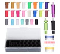 Kit de support de lame et d’adaptateur pour stylo, accessoire pour machine de découpe - ensemble de pièces de rechange avec 30 lames compatible Maker 3, Maker, Explore 3, Air 2
