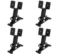 Kit de support de pergola réglable en fer pour toit | Ce support réglable en fer offre un montage stable et flexible sur le toit pour soutenir les pergolas et les poutres de