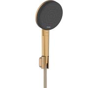Kit de support de pommeau de douche hansgrohe Raindance Alive Select S, 125, 3 jets, EcoSmart, avec flexible de douche textile Designflex, 160 cm, finition bronze brossé
