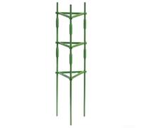 Kit de support pour plantes à noyau en acier avec gaine de protection PP + PE pour cages à tomates et treillis de fleurs (1 kit)