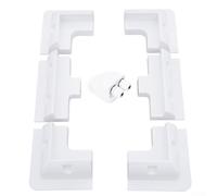 Kit de supports de montage de panneau solaire réglable en ABS pour camping-car, bateau, camping-car, toit pour panneaux d'une longueur latérale ≥ 30 cm, blanc