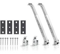 Kit de supports de montage pour panneaux solaires, alliage résistant, installation facile, 1 kit