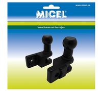 Kit de supports pour stores, couleur noire, dimensions 69 x 30,7 x 73,2 mm