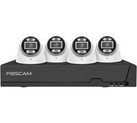 Kit de surveillance Foscam FN9108E-T4-2T comprenant 4 caméras de surveillance noires
