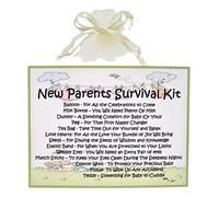 Kit de survie pour nouveaux parents - Cadeau souvenir unique et carte de vœux, félicitations, naissance et fête prénatale