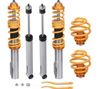 Kit de suspension fileté, construction en aluminium et acier, réglable en hauteur 0-60 mm, débattement avant 8 kg/mm, débattement arrière 5 kg/mm, adaptable sur Renault Clio II 1998-2005