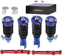 Kit de suspension filetée, matériau aluminium, 63 cm de longueur, 51 cm de largeur, 22 mm de diamètre de l'essieu avant, convient aux véhicules de sport