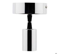 Kit de suspension luminaire métal avec cordon textile Chrome - Elexity