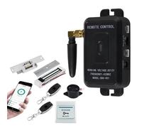 Kit de système contrôle d'accès Porte, ouvre-Porte déverrouillage à Distance sans Fil, serrures gâche magnétique électrique 180KG for la Maison pour la sécurité électrique(Kit7 (180KG Lock U))