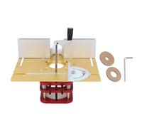 Kit de système de levage manuel pour défonceuse, élévateur de défonceuse en alliage d’aluminium et acier inoxydable pour le travail du bois, plaque de base universelle à insérer
