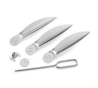 Kit de système de nettoyage One-Touch pour barbecue Weber 7444, pièces de rechange de 56,9 cm avec composants métalliques épais résistants à la chaleur pour un retrait efficace des cendres et une
