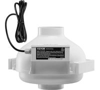 Kit de système de ventilation pour la réduction du radon, 4 à 4,5 pouces Ventilateur silencieux en ligne de 190 CFM