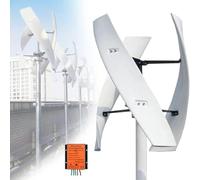 Kit de système solaire éolien hybride 2000 W - Générateur d'éolienne à haute efficacité 12 V/24 V/48 V avec contrôleur MPPT pour des solutions d'énergie renouvelable hors réseau et une production