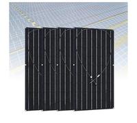 Kit de système solaire flexible 2000 W, 4 panneaux monocristallins en fibre de verre de 500 W avec contrôleur et câbles d'extension, pour maisons autonomes, camping-cars et caravanes.