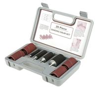 Kit de tambour de meulage d'arbres de 20 pièces pour perceuse