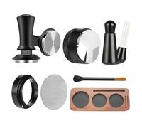 Kit de tamper à café - portable pour dosettes de café avec distributeur - Outils pour le tamper à de 51 mm - Pour salle à manger, bar, dortoir étudiant, cuisine, magasin, appartement
