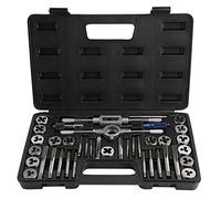 Kit de Taraud et Filière, Jeu de Tarauds et Filières Métrique 40 Pièces M3-M12 Coffret de Tarauds à Goujure et Filières avec clés et jauge de filetage utilisé pour taraudage manuel et filetage
