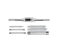 Kit de Taraudage 10 en Acier Rapide pour Filetage Métrique 3-25mm avec Extracteur et Porte-Taraud Réversible pour Réparation Auto(3-12+Extractor)