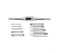 Kit de Taraudage 10 en Acier Rapide pour Filetage Métrique 3-25mm avec Extracteur et Porte-Taraud Réversible pour Réparation Auto(6-25+Extractor)