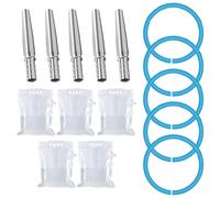 Kit de taraudage de sirop d'érable 15 pièces/ensemble, kit complet taraudage d'arbre étanche, robinets sirop 'érable avec sacs, tubes et brosses pour la famille et les enfants