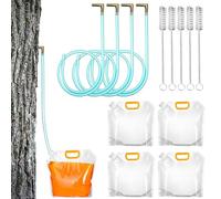 Kit de taraudage de sirop d'érable, kit de taraudage de sirop d'érable, kit complet pour collecte de sève d'arbre, système d'extraction de qualité alimentaire avec rangement pour la production