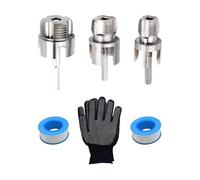 Kit de taraudage pour tuyaux en PVC - Dispositif de taraudage pour tuyaux 1/2 3/4 1 pouce - Accessoire hydraulique en acier au carbone | Matériel d'installation de câblage étanche