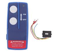 Kit de Télécommande de Treuil Universel sans Fil Interrupteur de Télécommande de Treuil Contrôleur de Treuil électrique avec Récepteur 434MHZ pour ATV (Bleu)
