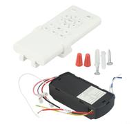 Kit de télécommande de ventilateur de plafond 90-300 V 6 vitesses Télécommande universelle de rechange pour ventilateurs de plafond PC Télécommande pour ventilateur de plafond avec lumière 30 m Portée