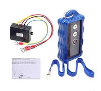 Kit de télécommande pour treuil, 25 m, 434 MHz, DC 12 V 24 V ATV-SUV UTV | Télécommande de treuil sans fil, portée de 22,7 m, 434 MHz, compatible 12 V 24 V, 9 V pour batterie incluse, pour VTT, SUV