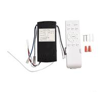 Kit de télécommande pour ventilateur de plafond CC, minuterie à 6 vitesses pour ventilateurs à moteur CC avec lumière marche/arrêt, minuterie 1h/2h/4h, noir