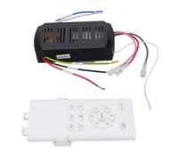 Kit de télécommande pour Ventilateur Mural Universel | 6 vitesses, arrêt programmé 1h, 2h, 4h, ensemble récepteur en matériau ABS pour lampe murale
