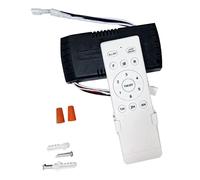 Kit de télécommande universel pour ventilateur de plafond DC, remplacement à distance, 6 vitesses et synchronisation Black White