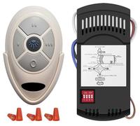 Kit de télécommande universelle pour ventilateur de plafond avec variateur de lumière, contrôleur de ventilateur à 3 vitesses de rechange pour Hampton Bay Hunter Harbor Breeze Westinghouse Honeywell