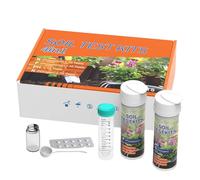 Kit de Test de Sol pour légumes,Analyseur de nutriments du Gazon,Kit D'Analyse De Sol pour Gazon 4 en 1 - Pelouse, Gazons, Jardins, Cours, Serres, Fermes, en Pot, Aménagement Paysager Ornemental