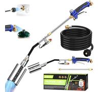 Kit de torche à propane pour désherbage, torche à air comprimé à haute puissance avec auto-allumeur et déclencheur turbo, lance-flammes robuste avec tuyau de 3,8 m pour le désherbage, la toiture, la