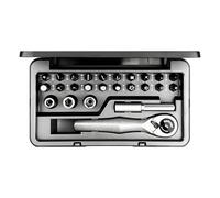 Kit de tournevis à cliquet | Outil de réparation magnétique 25 en 1 avec mallette | Jeu de tournevis de précision à cliquet pour la maison, le garage, l'atelier, l'ordinateur, les montres, les