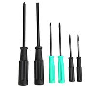 Kit de tournevis de poche, 6 pièces à tête plate et cruciforme | Kit de tournevis en acier 15cm, 11cm, 8.5cm, outil à main de bricolage, poignée ergonomique, pour la réparation électronique